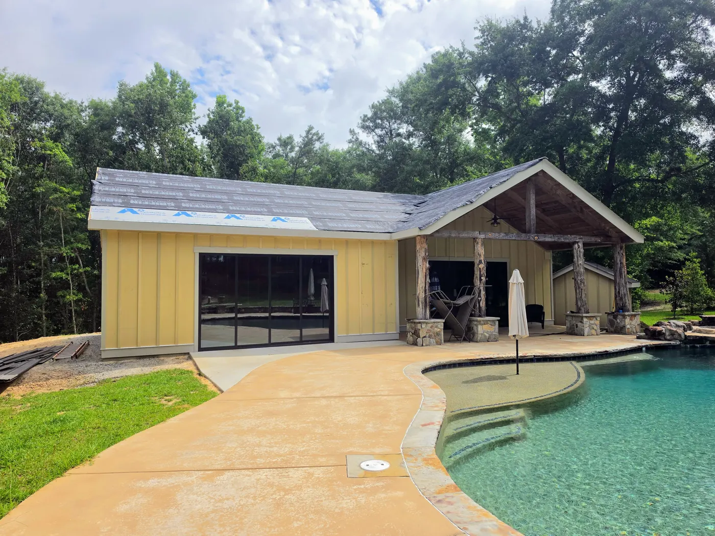 Custom pool house remodel in Milledgeville, Georgia